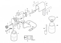 Bosch 0 603 266 042 PSP 70 spray gun 240 V / GB Spare Parts PSP70